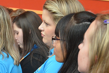 Group of Teen Volunteers awaiting instructions